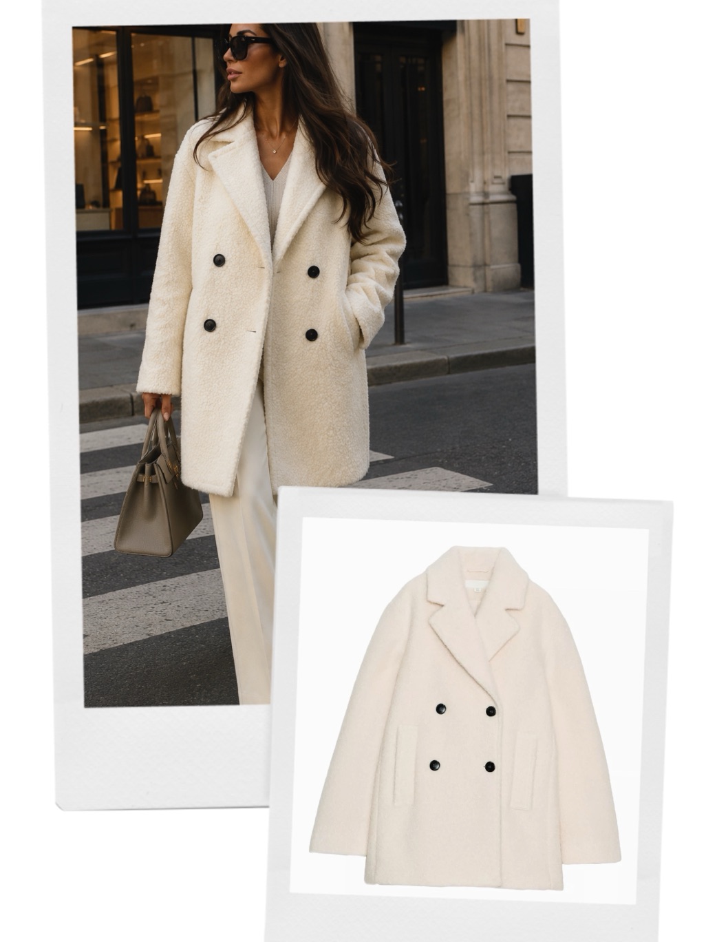 Nfszara Double Breasted Boucle Coat